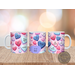 Full view of personalized 3D conversation heart mug with name.